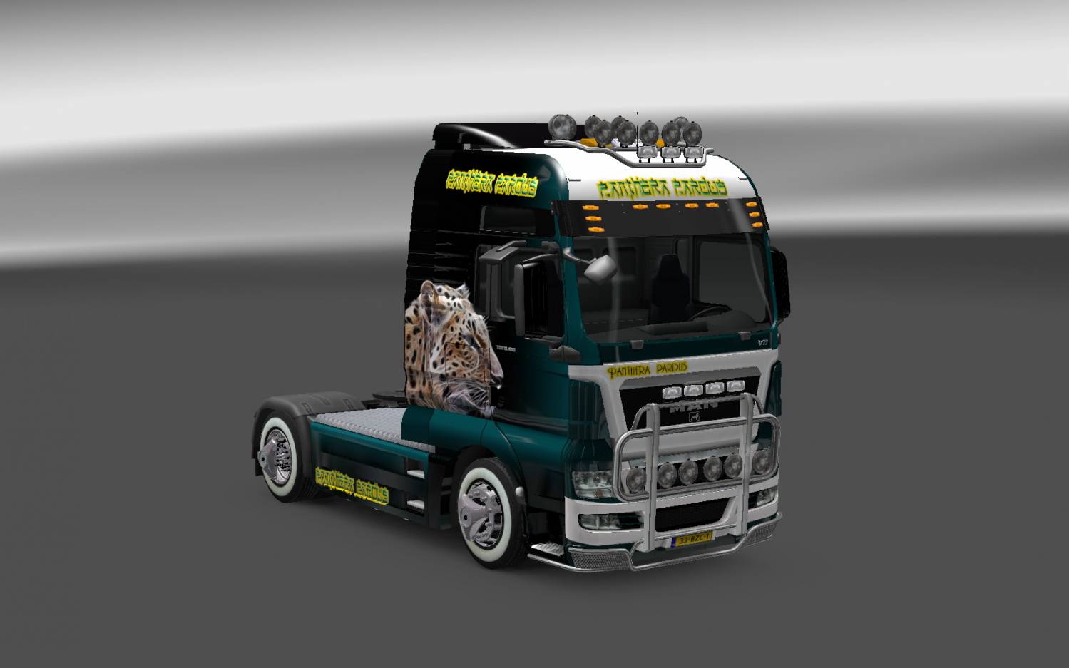 Euro Truck Simulator 2 "Скин для MAN TGX - Leopard"