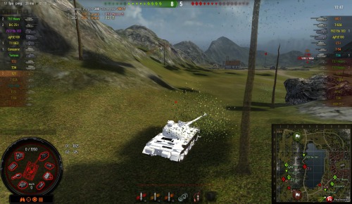World of Tanks "White dead skin tanks 0.8.6"