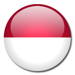 Round Indonesia Flag