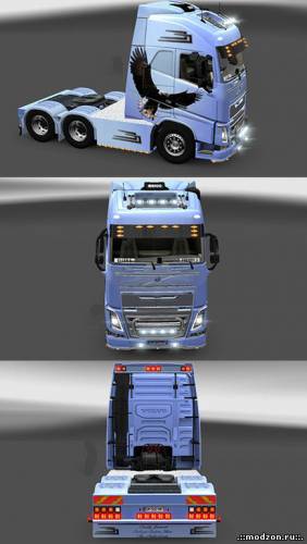 Скин для тягача Volvo FH16 2013 Eagle + тюнинг