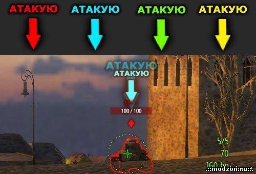 Маркер "Атакую" для World of Tanks 0.8.9
